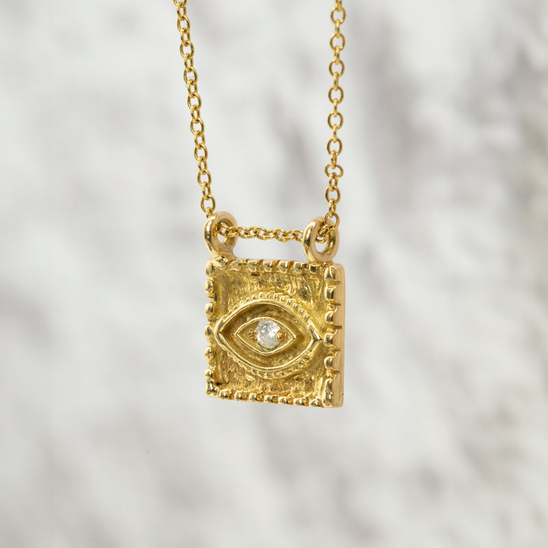 It's In Your Eyes - Diamond Amulet Necklace