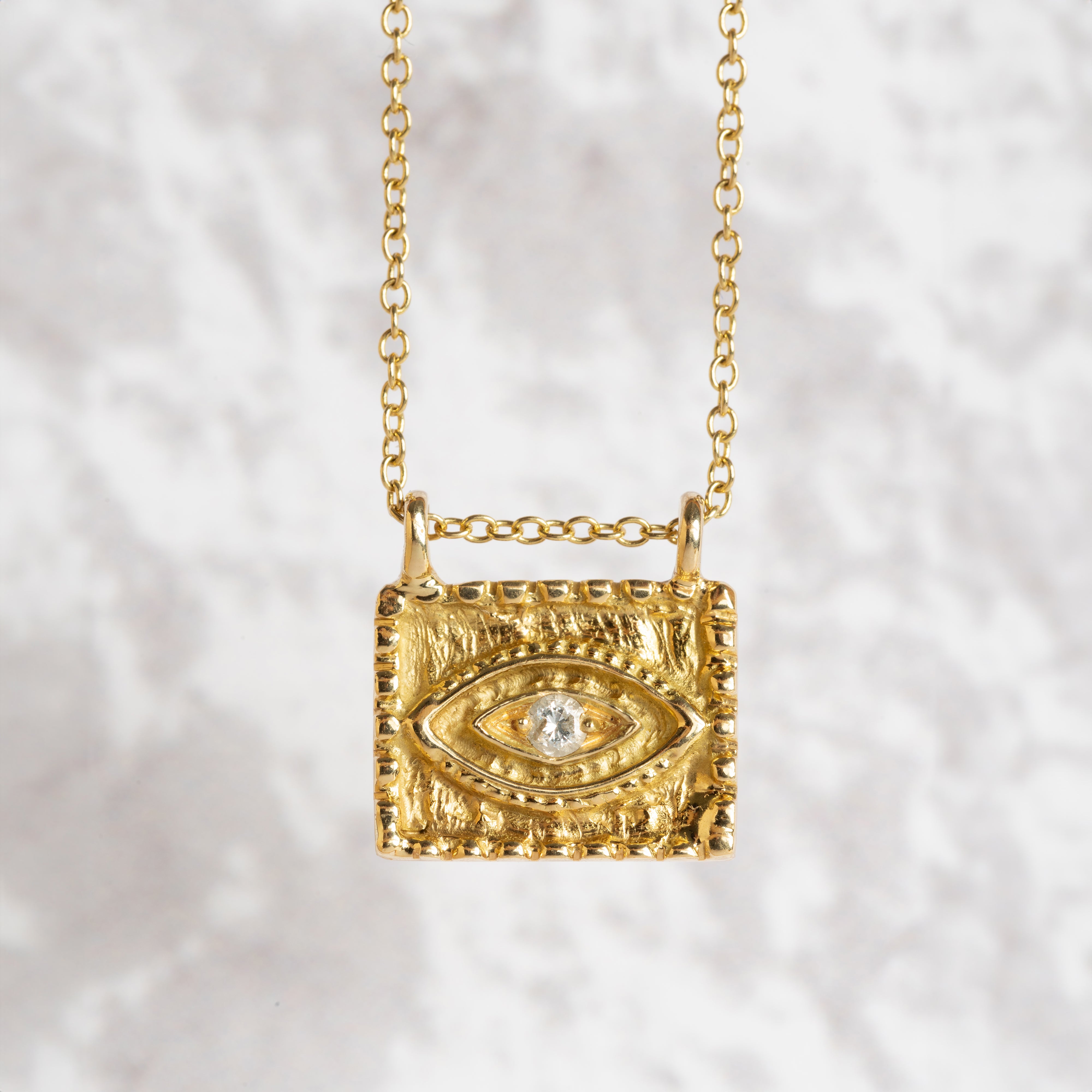 It's In Your Eyes - Diamond Amulet Necklace