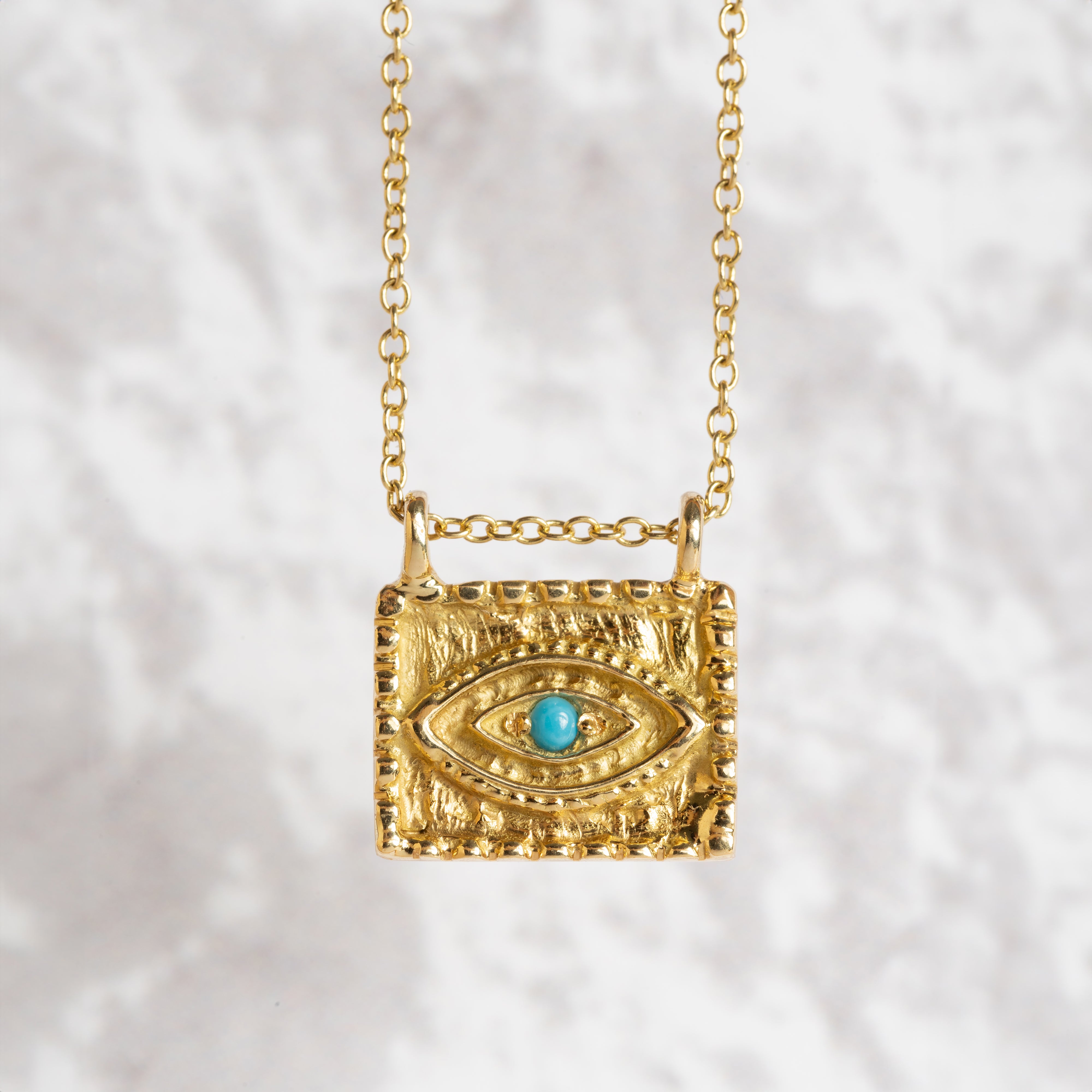 It's In Your Eyes - Turquoise Amulet Necklace