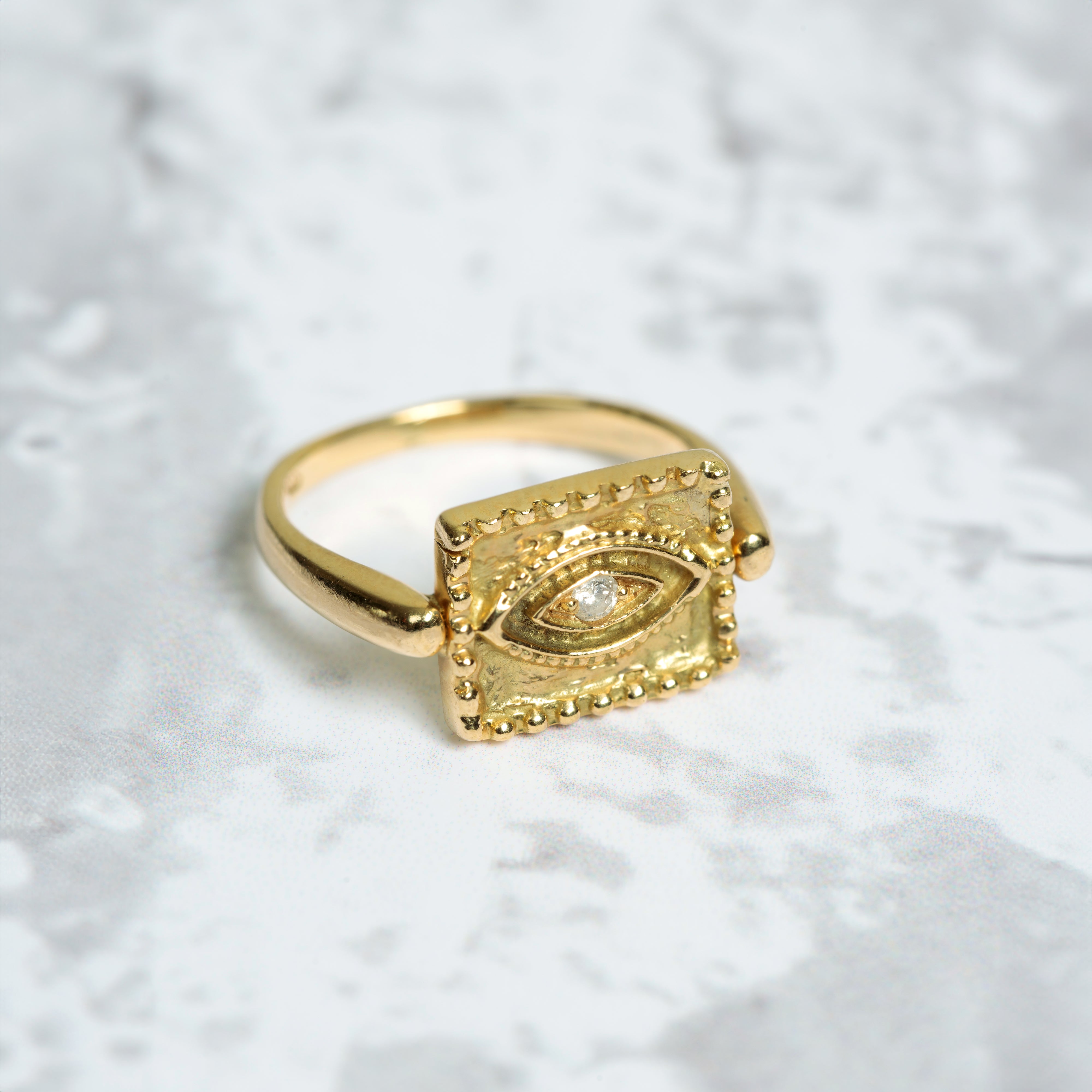 It's In Your Eyes - Diamond Amulet Ring