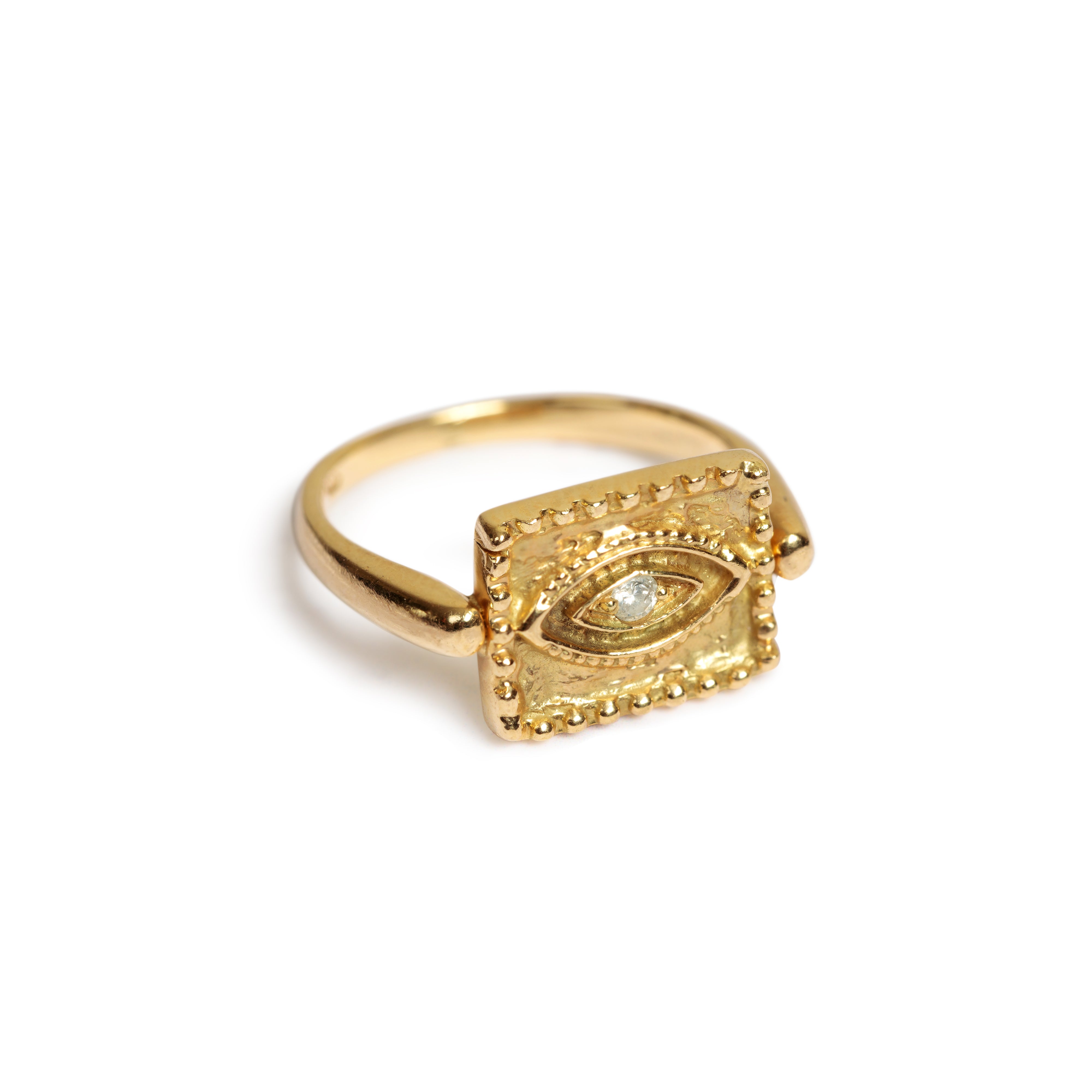 It's In Your Eyes - Diamond Amulet Ring