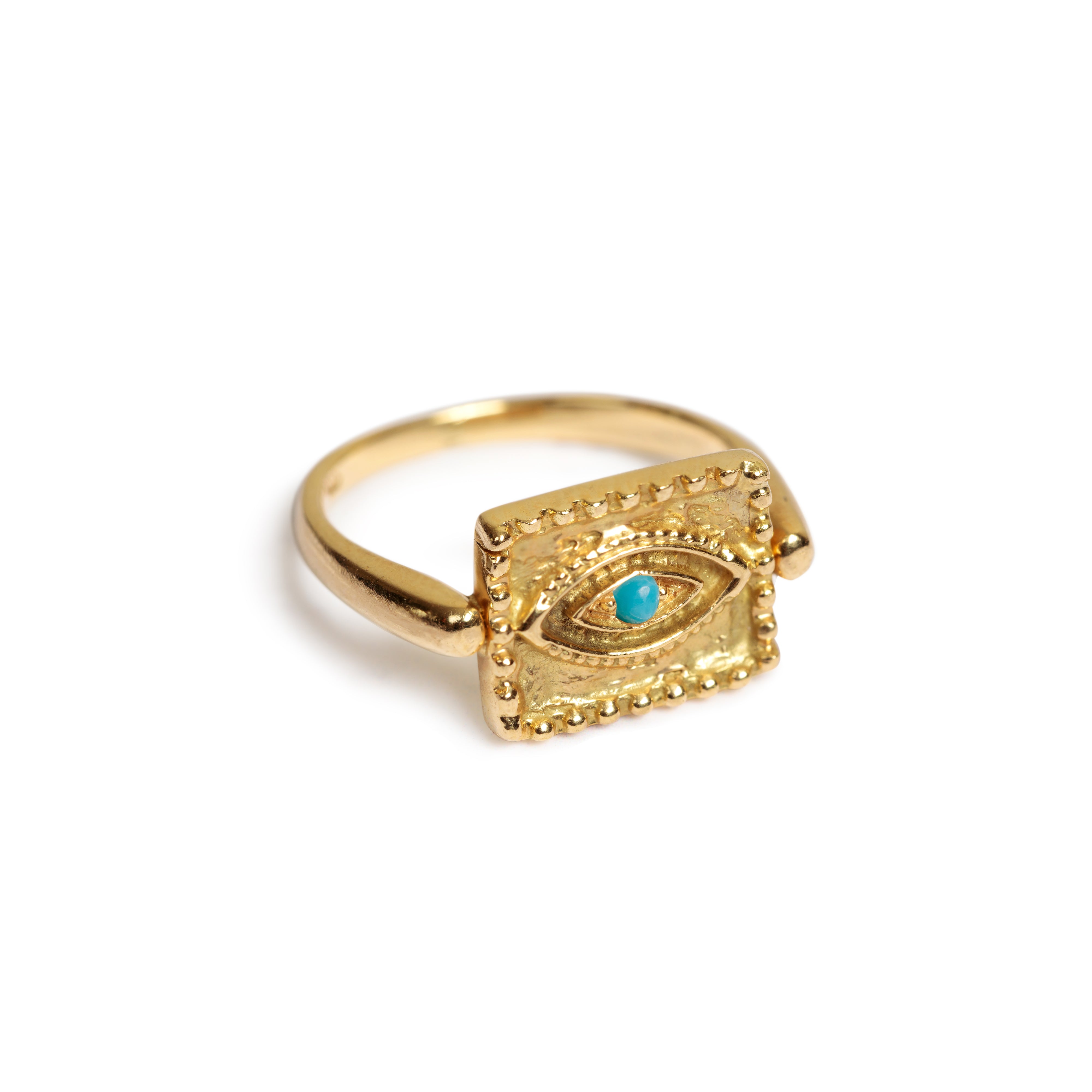 It's In Your Eyes - Turquoise Amulet Ring