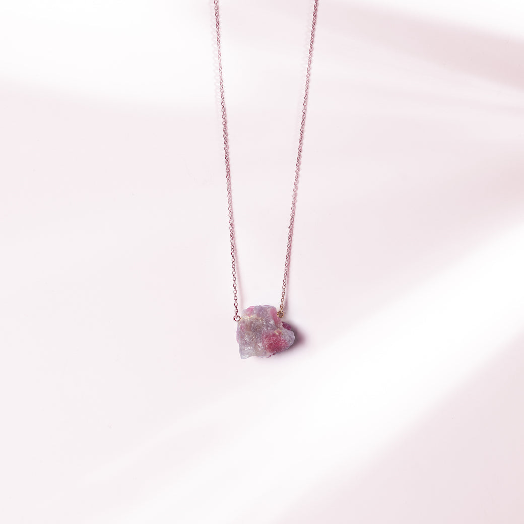 Pink Tourmaline Rough Crystal